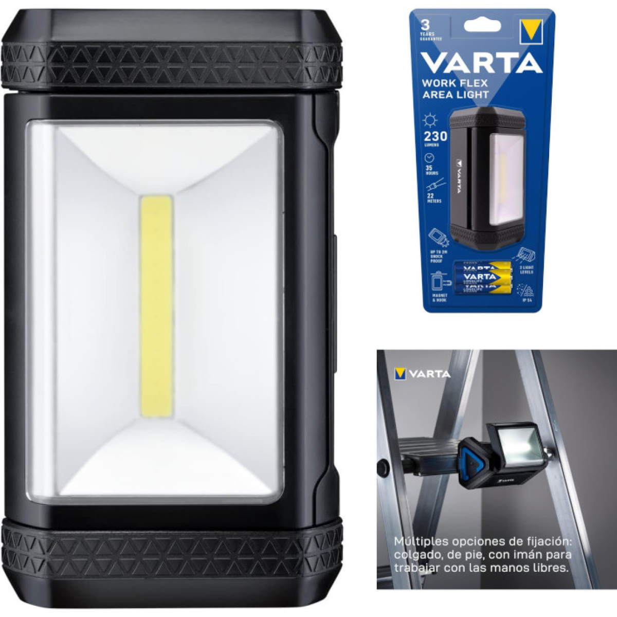  linterna de trabajo ferramentas varta