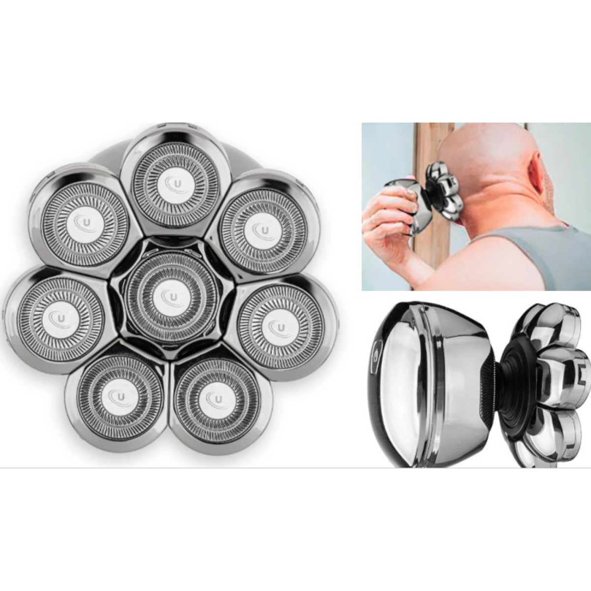  afeitadora cabeza spin flex ufesa cuidados de saúde pessoal ufesa